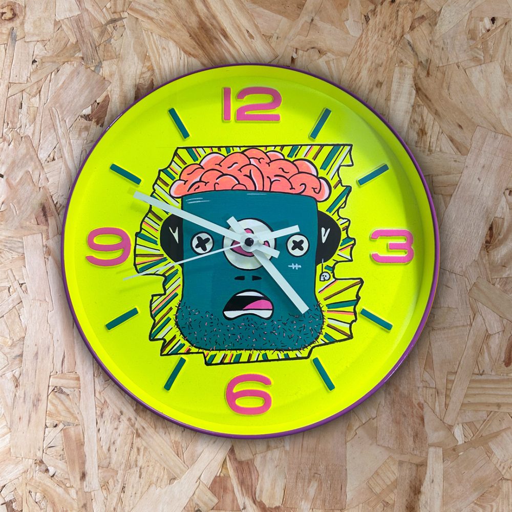 Reloj Ilustrado Brain