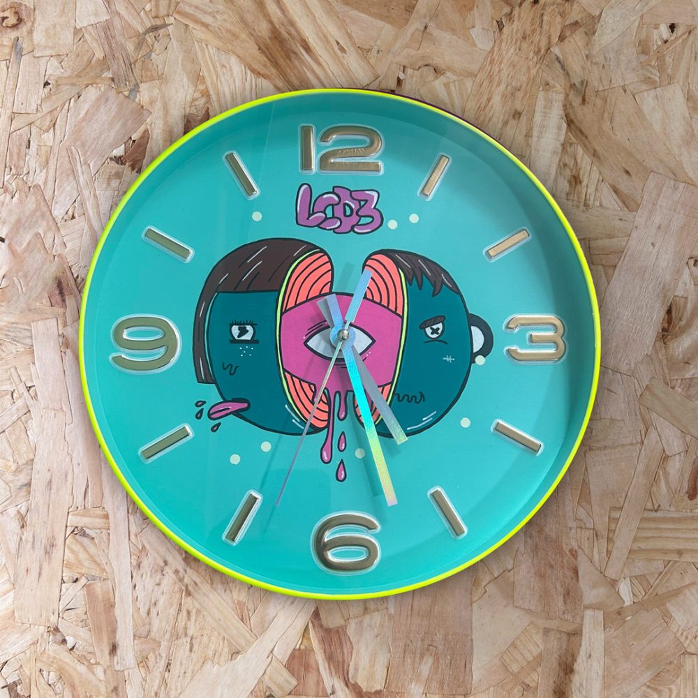 Reloj Ilustrado Ojo Splash